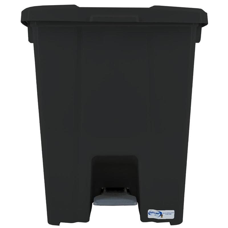 Lixeira Quadrada Preta com Pedal P30 30 Litros JSN - Lixeira Lixeira Quadrada Preta com Pedal P30 30 Litros JSN - Lixeira